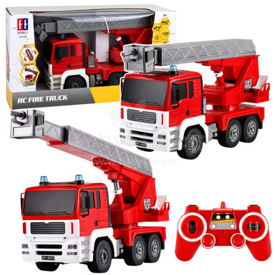 Fire Truck with 660° Rotating Boom, Remote Controlled RC 1:20