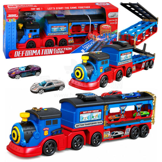 Locomotiivi Transporter koos Autode Rada Käivitaja Ramp Valgused Helid