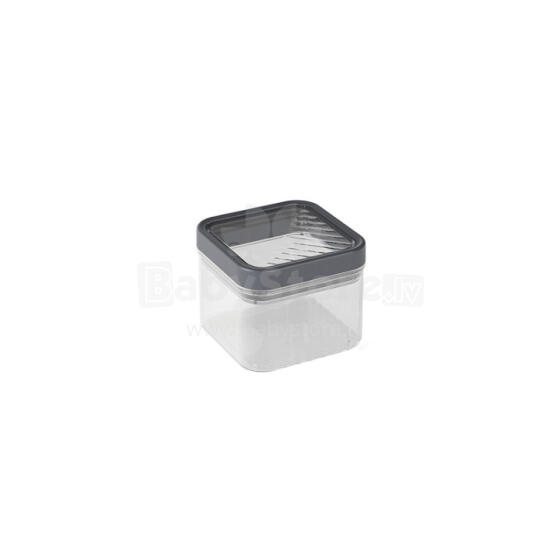Dry food storage container 0.5L Kara transparent/dark gray