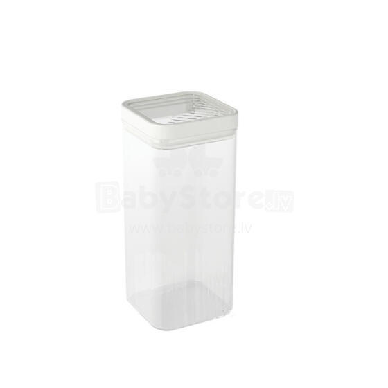 Dry food storage container 1.8L Kara transparent/white