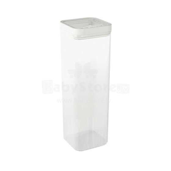 Dry food storage container 2.4L Kara transparent/white