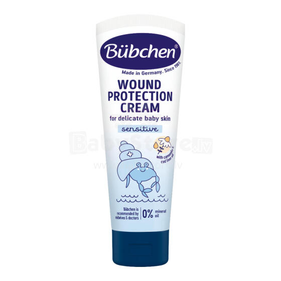 Bubchen Wound Protection Cream Art.TB4117 Multifunktsionaalne kreem punetavate laikude, mähkmelööbe, putukahammustuste jms korral, 75 ml.