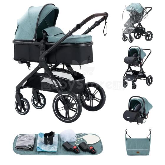 Kids Buggy 3 in 1 Art.X1 Green