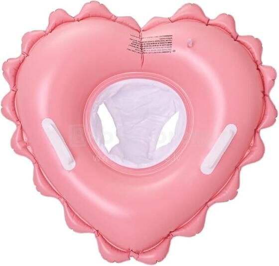 Heart Shaped Inflatable Swim Ring Art.65257 надувной круг на шею для купания 6-36 месяцев (3-18кг)