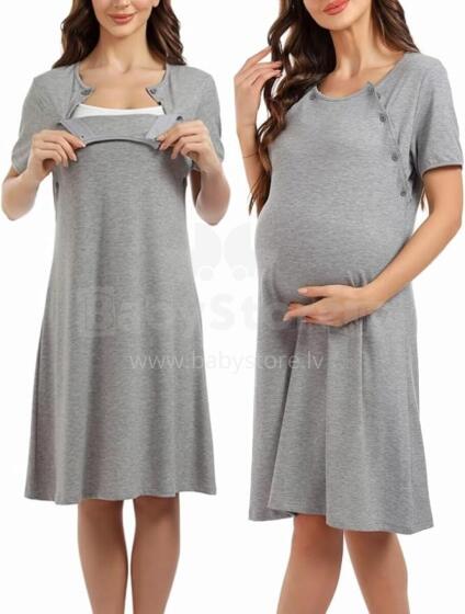 Sumeyuyu Nursing Nightdress Art.77478 Grey