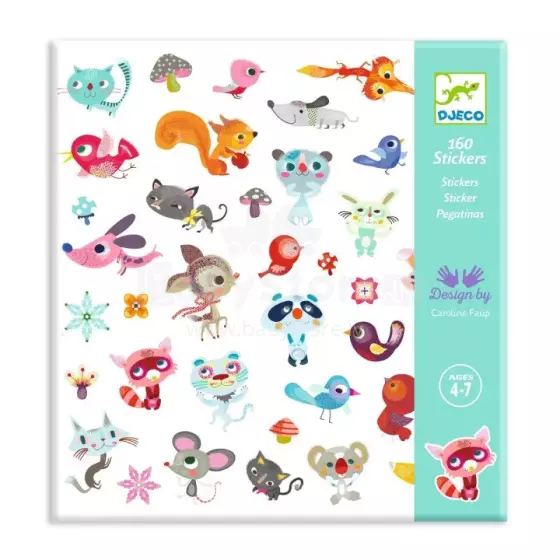Djeco 160 kleepsu Little Friends Art.DJ08842