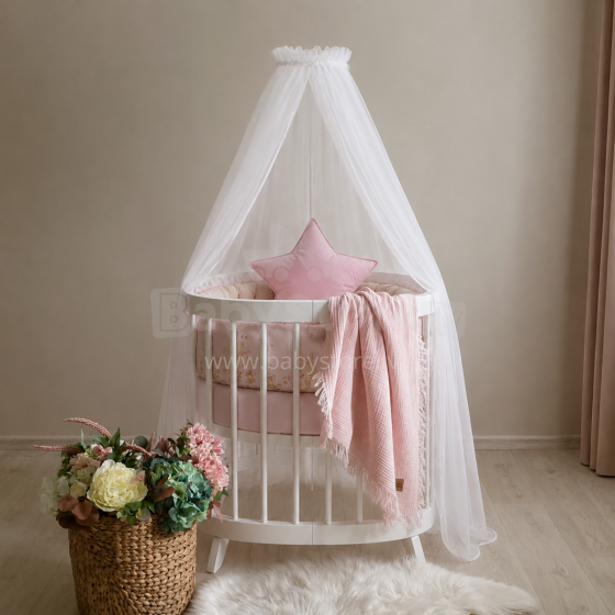 Lorelli Canopy Art.20051170001 White Luxurious universal canopy for a baby crib