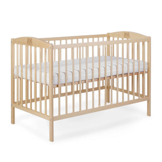 La Bebe™ Kids Wood Cot  Tomi 7 Art.92461 Natural Laste puidust võrevoodi 120x60 cm