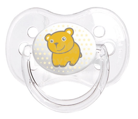 Canpol babies 22/518 simetriskais  silikona knupis māneklītis ar vāciņu (B) 6-18 m