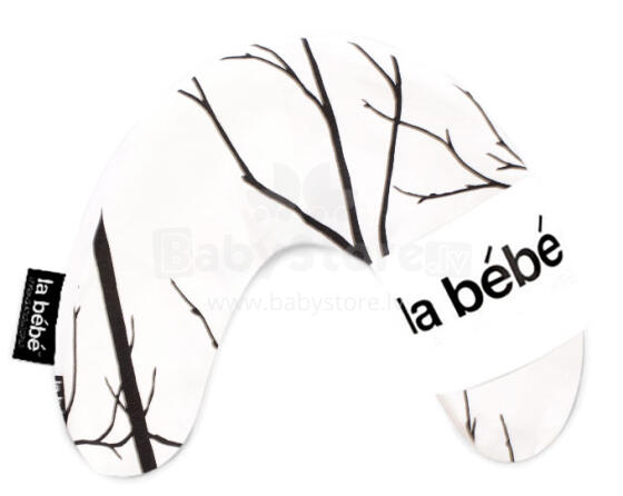 La Bebe™ Mimi Nursing Cotton Pillow Art.3301 mustad oksad, reisipadi suurusega 19 x 46cm