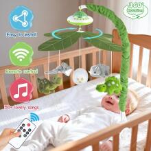 Kidsworld Baby Mobile Babybett Art.101083 Muusikaline karussell pehmete mänguasjadega