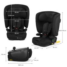 KinderKraft Fix2Go  i-Size Car Seat 76-150 cm Art.104696 Black Laste turvatool (9–36 kg)