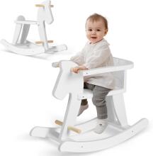 Labebe Baby Rocking Horse  Art.109651 White Laste puidust kiiktool