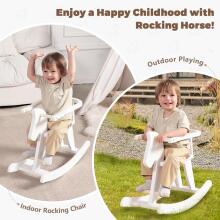 Labebe Baby Rocking Horse  Art.109651 White Laste puidust kiiktool