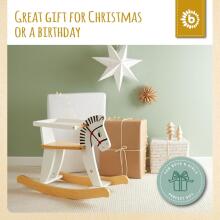 Kidsworld Rocking Horse Art.109652 White Puidust kiikmänguasi lastele