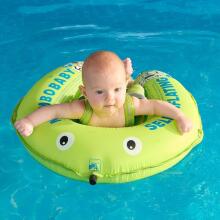 Heccei SelfAir™ Art.111461 Lime Gecko Mambobaby Autom Baby Swimmer Inflatable Baby Swimming Aid Compact Foldable Design Swimming Ring Perfect Swimming Trainer for Children from 3 to 24 Months