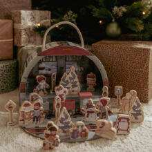 Little Dutch Advent Calendar – Train Track Scene Art.4880 puidust rongi advendikalender