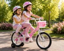 Esperia Kids Bike Junior Game Girl 14 Art.Art.9700 Children's bicycle with inflatable wheels and a steel frame