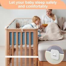 Kidsworld Strap for Baby Cot Art.121970 Side Bed Strap for Box Spring Beds Docking to the Adult Bed (White)