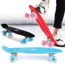 Meteor® Penny Board Art.23690 Neon Blue/Red