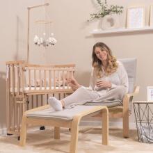 Kidsworld Wood Bed Rail Art.132313 Natural Võrevoodi turvapiire 86 x 27,5 cm
