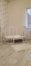 La Bebe™ Bed Kotto Olin 9 in 1 Art.141419 White Multifunktsionaalne puidust 9-ühes transformeeriv võrevoodi