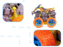Ikonka Art.KX5662 Monster Truck maastikusõiduk neljarattaveoga kollane 1:36