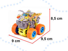 Ikonka Art.KX5662 Monster Truck maastikusõiduk neljarattaveoga kollane 1:36