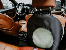 La bebe™ Car 2-Seat Protectors Set Avocado Art.148787 Neutral Cover me with Love and Avocuddle