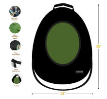 La bebe™ Car 2-Seat Protectors Set Avocado Art.148787 Neutral Cover me with Love and Avocuddle