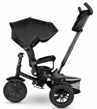 Bebe Basic Premium Air 6 in1  Art.150416 Black Laste kolmerattaline käepideme ja katusega