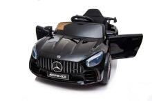 Lean Toys  Mercedes GTR Art.25076 Black Battery-powered ride-on car for children with an additional remote control