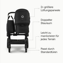 Bugaboo Donkey 6 Mono Сomplete Art.152421 Black Universal convertible baby stroller