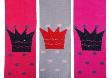 Weri Spezials Bērnu Zeķubikses Crown Heather Grey ART.WERI-4469 Augstas kvalitātes bērnu kokvilnas Zeķubikses meitenēm