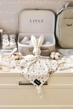 La Bebe™ Sleep Comforter Art.156856 Black Bunnies