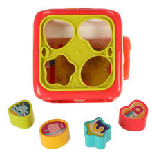 Bebe Basic Cube  Art.KX4291 Montessori 6-in-1 Busy Cube Sorter for Toddlers