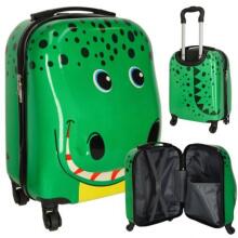 Ikonka Crocodile Art.KX3963_1 Laste reisikott ratastel krokodill