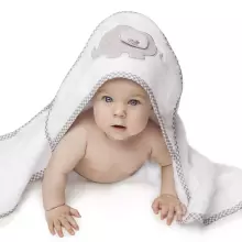 Bocialand Bath Towel Cover Ears Art.BOC0124 Owl Махровое полотенце с капюшоном 80x80см.