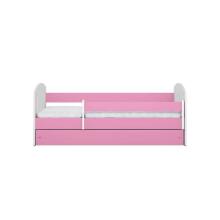 Bed classic 2 pink with drawer with non-flammable mattress 180/80