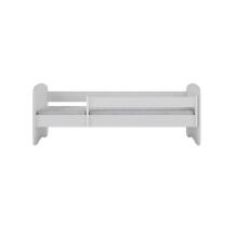 Babydreams white bed without a pattern, without a drawer, coconut mattress 160/80