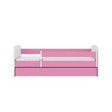 Babydreams pink bed without a pattern with a drawer, latex mattress 160/80