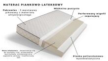 Babydreams pink bed without a pattern with a drawer, latex mattress 160/80
