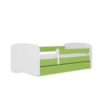 Babydreams bed, green, without a pattern, without a drawer, latex mattress 160/80