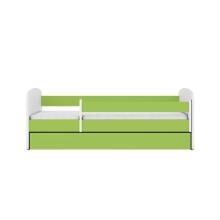 Babydreams bed, green, without a pattern, without a drawer, latex mattress 160/80
