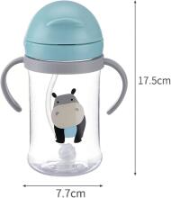 Akuku Bottle with handles Art.A0204 Bottle cup with foldable straw and ergonomic handles, 300 ml