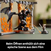 Lego Icons The Lord of the Rings Art.10367 Bookshelf Decoration with Gandalf the Grey Mini Figure & Dragon Figure