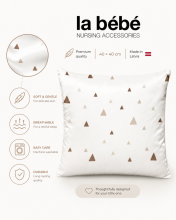 La Bebe™ Satin Art.18246 Pearl Puuvillasatiinist padjapüür 40x40cm