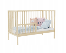 Bocian Kids  Magda Art.190854 Natural Laste puidust võrevoodi 120x60 cm