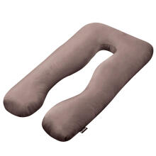 La Bebe™ Cushy Maternity Pillow Art.91913 Beige Многофункциональная подушка для беременных и кормящих (U Shaped) , наполнение синтепон, 155x80cm