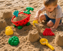 Bebe Basic Sand Toys Art.214967 Liivatarvikute komplekt, 6 tk.